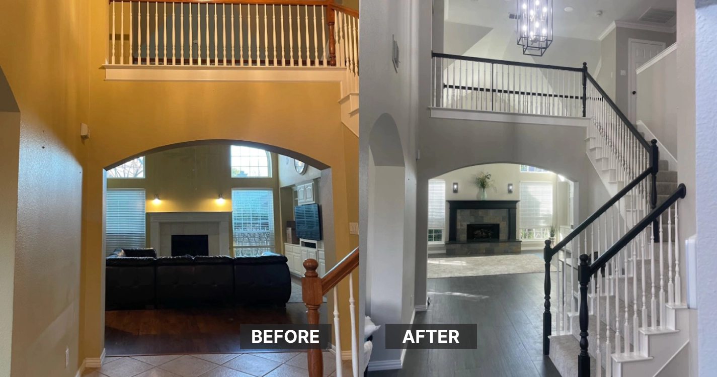 before and after remodeling