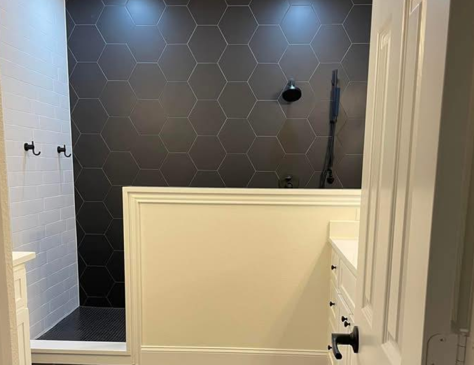 bathroom remodel elegant black wall with trim decatur tx